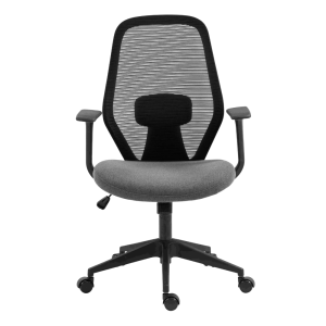 Silla De Oficina Operativa - AC-20 NN - Negro - Respaldo En Malla y Asiento Tapizado